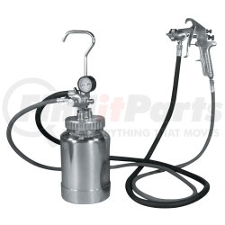 ASTRO PNEUMATIC 2PG8S - 2 quart pressure pot with silver gun and hose, 1.7mm nozzle | pressure pot spray gun kit | spray gun kit
