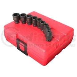 Sunex Tools 1809 1/4" Drive Metric Impact Socket Set, 9 Pc.