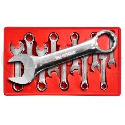 V8 Hand Tools 8910 Metric Stubby Combo Wrench Set, 10pc