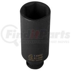 Sunex Tools 814MD 1/4" Drive 6 Point Deep Impact Socket - 14mm