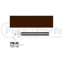3M 720-24 Trim Stripe Tape - Scotchcal™ Striping Tape, Dark Brown, 3/16"