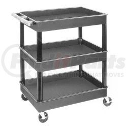 Luxor TC111 CART SERV PLAS 3TUB BLACK 24"D X 32"W