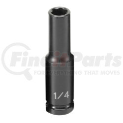 Grey Pneumatic 908DS 1/4" Surface Drive x 1/4" Deep Impact Socket