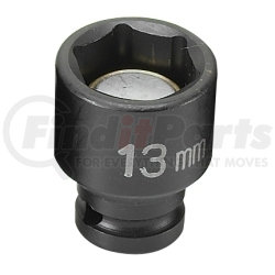 Grey Pneumatic 913MG 1/4" Drive x 13mm Magnetic Standard