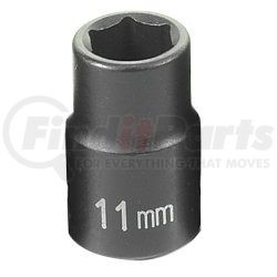 Grey Pneumatic 1011M 3/8" Drive x 11mm Standard Impact Socket