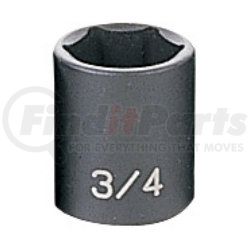 Grey Pneumatic 1024R 3/8" Drive x 3/4" Standard Impact Socket