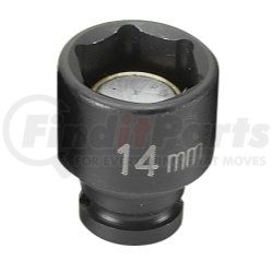 Grey Pneumatic 914MG 1/4" Drive x 14mm Magnetic Standard