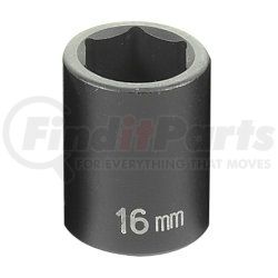 Grey Pneumatic 1016M 3/8" Drive x 16mm Standard Impact Socket