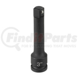 GREY PNEUMATIC 1143E - 3/8" drive x 3" extension with friction ball