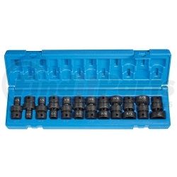 Grey Pneumatic 1612U 12-Piece 3/8 in. Drive 12-Point SAE Universal Impact Socket Set