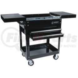 SUNEX TOOLS 8035 -  29" 2 drawer slide top black tool cart w/ 5" casters