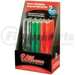 Ullman Devices 15XDISP Multicolor Pocket Telescopic Magnetic Pick-up Tool Display