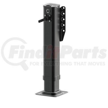 JOST A401R.G3.19 Trailer Landing Gear - Inside Mount, Gear Side, 10" x 10" Low-Profile Cushion Foot, 19" Travel Size