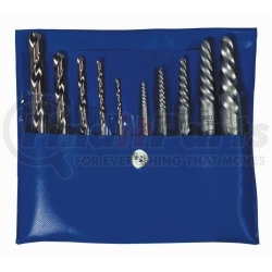Hanson 11117 10 PIece Spiral Extractor and Drill Bit Combo Pack