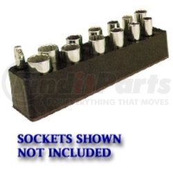 Mechanic's Time Savers 783 3/8 in. Drive Deep Black Socket Holder  5.5-22mm