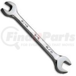 SK Hand Tool 86412 Wrench Open End Regular Full Polish 3/8 X 7/16"