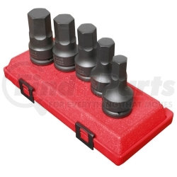 Sunex Tools 4506 3/4" Dr SAE Hex Dr Impact Socket Set, 5Pc