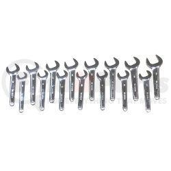 V8 HAND TOOLS 9515 15 Piece Metric Service Wrench Set