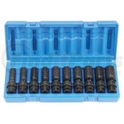 Grey Pneumatic 1210UMD 10 Pc. 3/8" Drive 6 Point Metric Deep Universal Socket Set