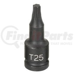 Grey Pneumatic 925T 1/4" Drive x T25 Standard Internal Star Impact Driver