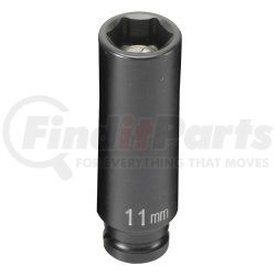 Grey Pneumatic 911MDG 1/4" Drive x 11mm Magnetic Deep