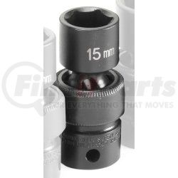 Grey Pneumatic 1015UM 3/8" Drive x 15mm Standard Universal Impact Socket
