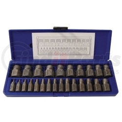 Hanson 53227 25 Piece Hex Head Multi-Spline Extractor Set