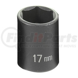Grey Pneumatic 1017M 3/8" Drive x 17mm Standard Impact Socket
