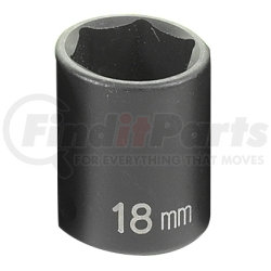 Grey Pneumatic 1018M 3/8" Drive x 18mm Standard Impact Socket