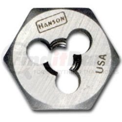 Hanson 6118 High Carbon Steel Hexagon 5/8" Across Flat Die 6-32 NC