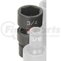 Grey Pneumatic 1024U 3/8" Drive x 3/4" Standard Universal Impact Socket
