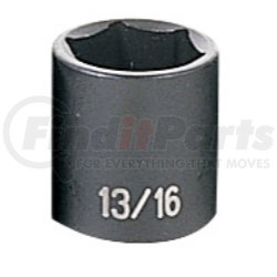 GREY PNEUMATIC 1026R - 3/8" drive x 13/16" standard impact socket