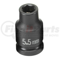 Grey Pneumatic 955MG 1/4" Drive x 5.5mm Magnetic Standard