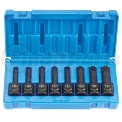 Grey Pneumatic 1300T 1/2" Drive 8 Piece Internal Star Impact Driver Set