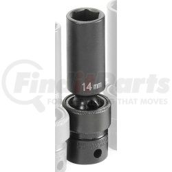 Grey Pneumatic 1014UMD 3/8" Drive x 14mm Deep Universal Impact Socket