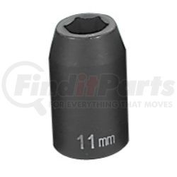 Grey Pneumatic 2011M 1/2" Drive x 11mm Standard Impact Socket