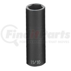 Grey Pneumatic 2022D 1/2" Drive x 11/16" Deep