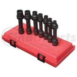 Sunex Tools 2696 7 Pc. 1/2" Drive 12 Point SAE Driveline Limited Clearance Impact Socket Set