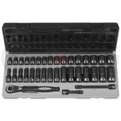 Grey Pneumatic 81635MRD 35-Piece 3/8 in. Drive Standard and Deep Length Metric Duo-Socket Set