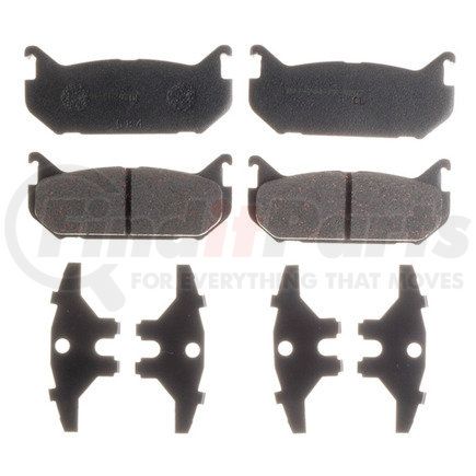 Raybestos PGD584C Raybestos Element3 Ceramic Brake Pad Set