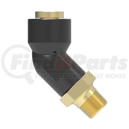 Weatherhead 217-35004-03 Eaton Weatherhead Quick>Connect Air Brake Field Attachable Hose Fittings 45˚ Q-CAB Connection to Male Pipe
