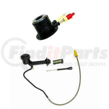 AMS Clutch Sets PS0433-3 Clutch Master and Slave Cylinder Assy - Complete Hydraulic System for Chevy/GMC