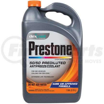 Prestone Products AF850 Coolant/Antifreeze;   DEX-COOL Extended Life; Prediluted; 50/50