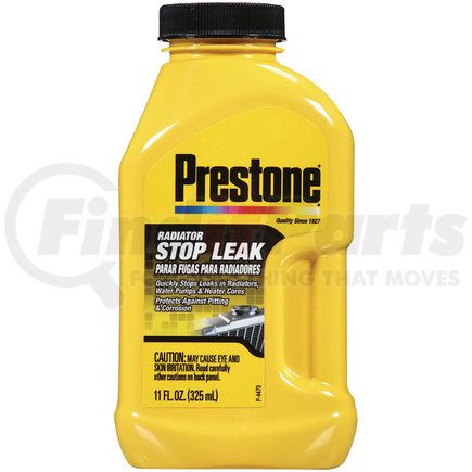 PRESTONE PRODUCTS AS145 - radiator stop leak 11 oz | prestone(r) stop leak additive cooling system - 11oz