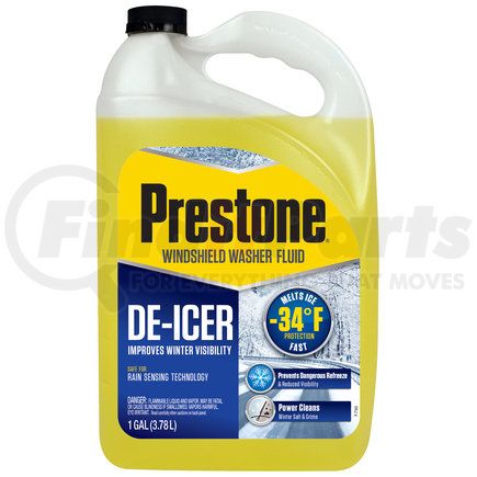 Prestone Products AS253 Prestone De-Icer / Winter Washer Fluid- 1 gal; -34deg Protection, Melts Ice Fast