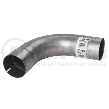 AP EXHAUST PRODUCTS 10759 - elbow - 90°, 3 1/2" dia., id-od, 9 1/2"- 9-3/4" length, 5" clr, aluminized | elbow - 90°, 3 1/2" dia., id-od, 9 1/2"- 9-3/4" lgth, 5" clr, aluminized