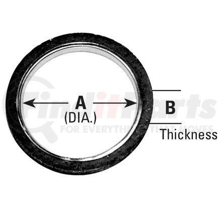 Ansa 8731 Exhaust Pipe Flange Gasket - Ring Exhaust Gasket; 2" ID