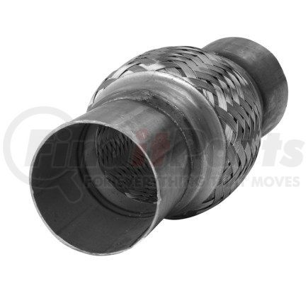 Ansa 8843IB Flex Coupling - 300 Series SS, 2.25" Core, 2.25" Necks, 8" OAL with Inner Braid