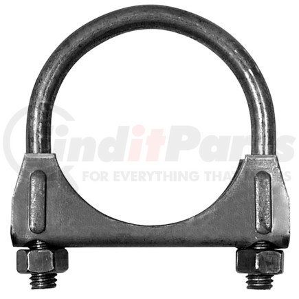 Ansa U118 1.125" Standard Duty 5/16" U-Bolt Exhaust Clamp - Mild Steel