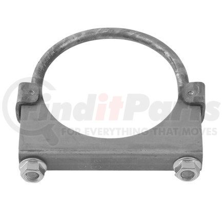 Ansa H312 3.5" Extra Heavy Duty 11 Ga. Saddle 3/8" U-Bolt Exhaust Clamp - Mild Steel